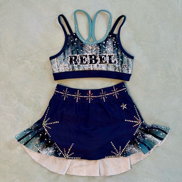 Rebel Kids Matching Set - Blue and White
